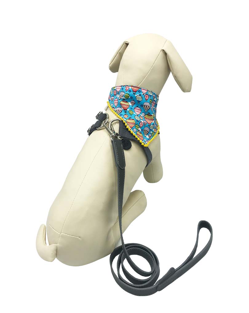 The Hot-Air Balloons & Yellow Pompoms Bandana
