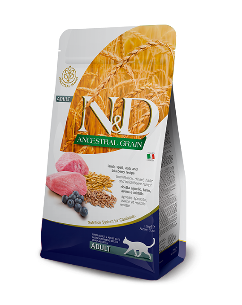 N&D Ancestral Grain Lamb & Blueberry Adult 1.5Kg