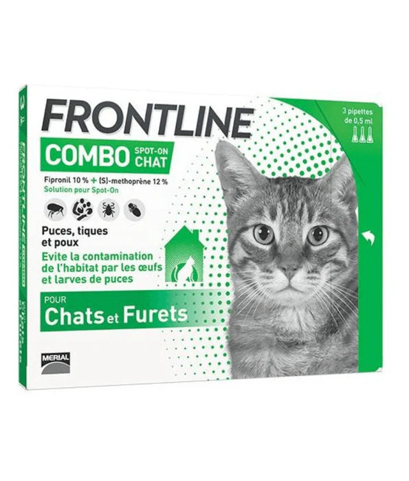 Frontline Combo - Spot On For Cats Flea & Tick Protection - Single Pipette