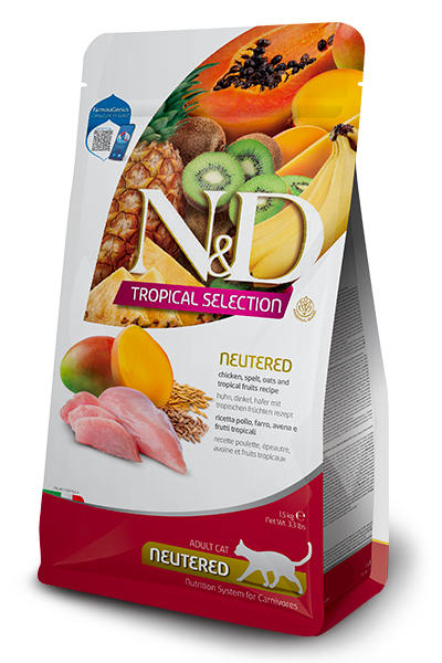 N&D  Cat Tropical Chicken  Neuteured 1.5kg