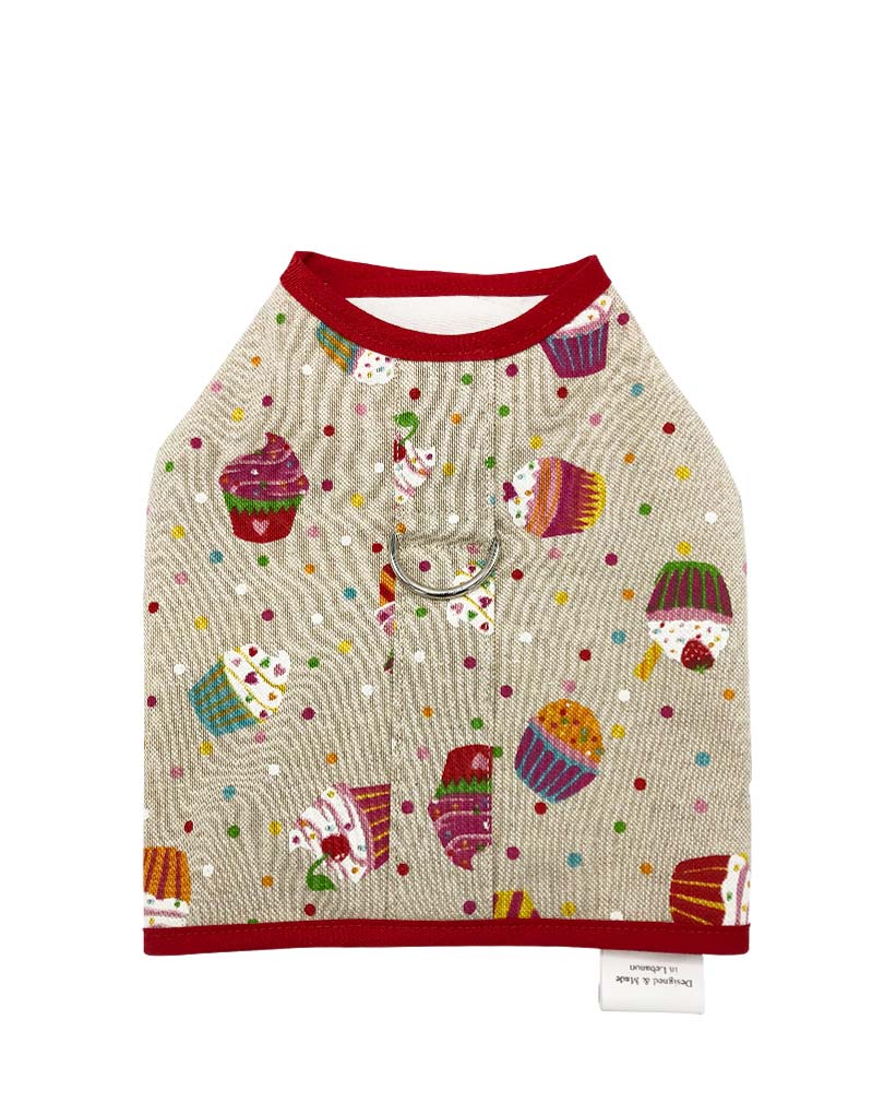 The Multicolored Cupcakes Beige Gilet