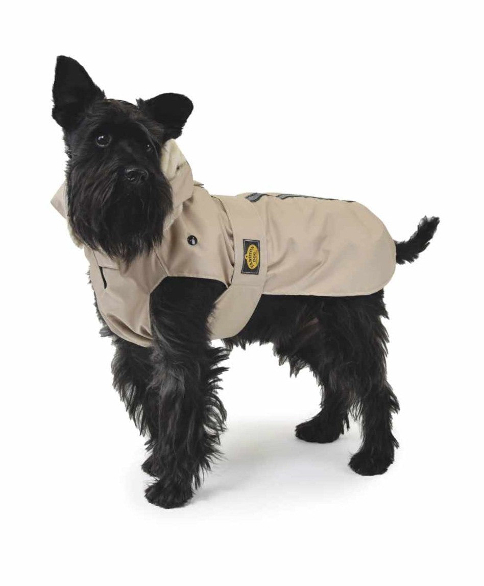 Raincoat with Detachable Futter Beige