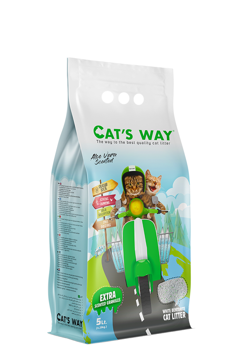 Cat's Way Cat litter Aloe Vera Scented 10L