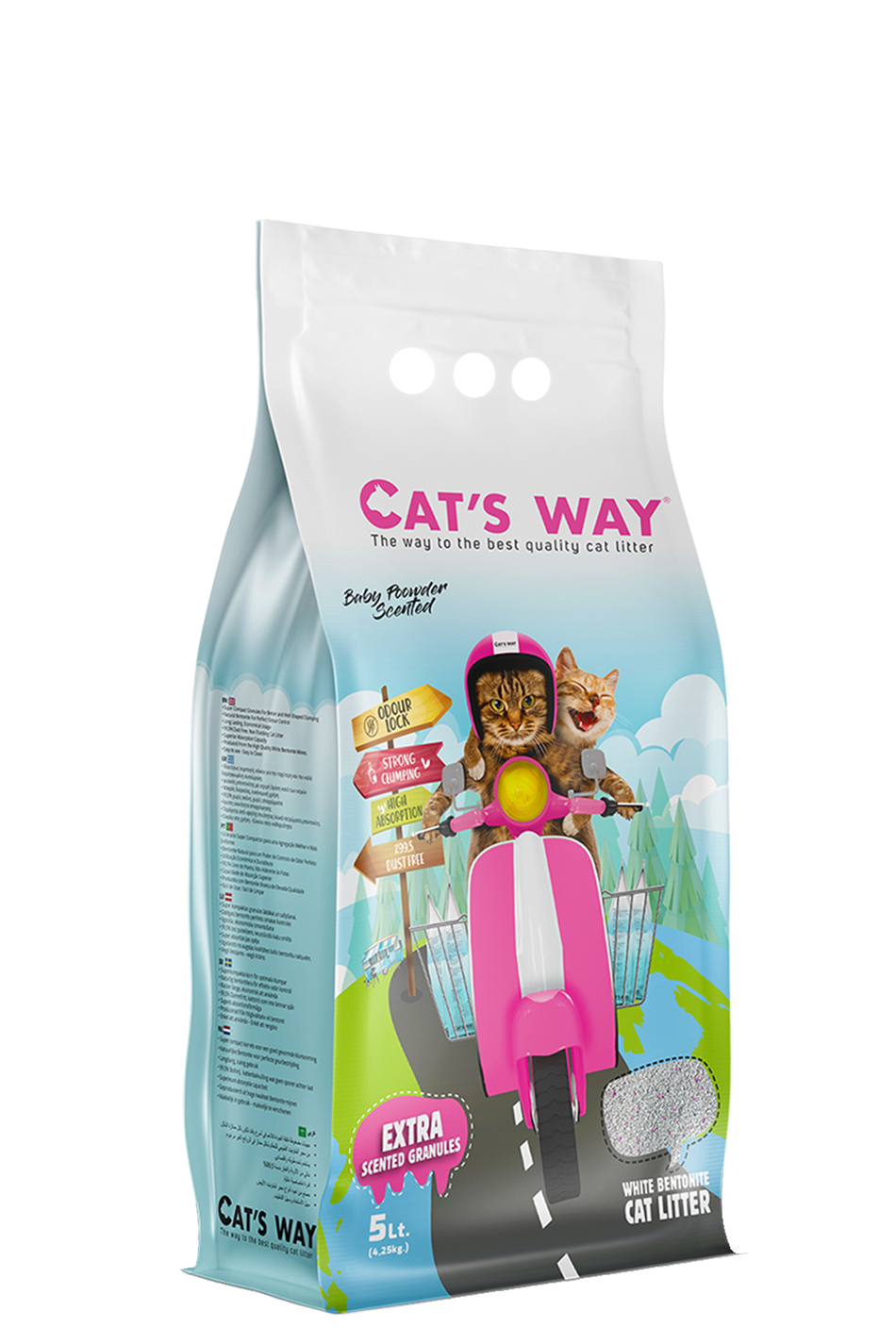 Cat's Way Cat Litter Baby Powder Scented 10L