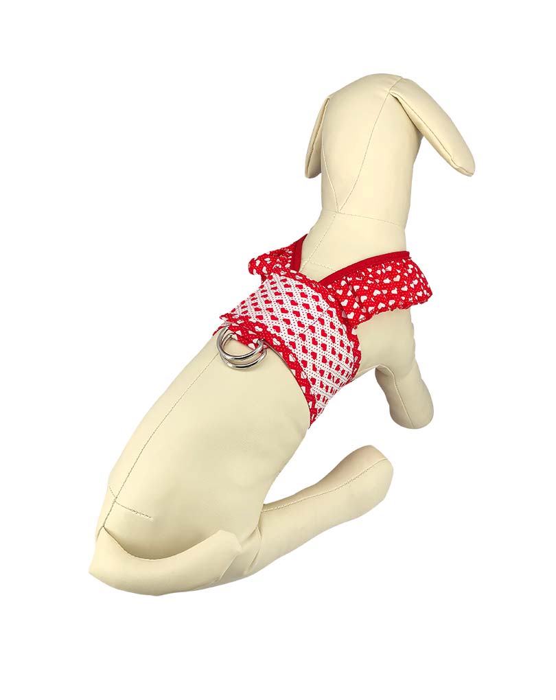 The Red White Hearts Valentine Gilet