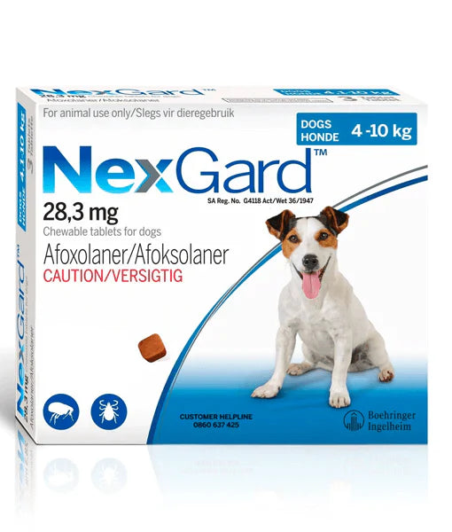 Nexgard -Tick and Flea Protection - 4-10KG ( 1 CHEW)