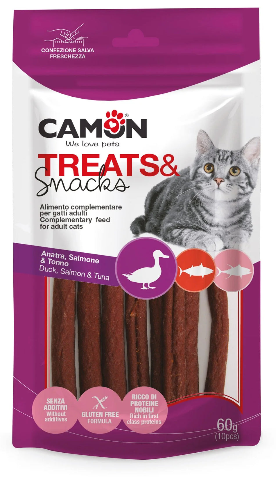 Camon Cat Sticks Duck, Salmon and Tuna 60g