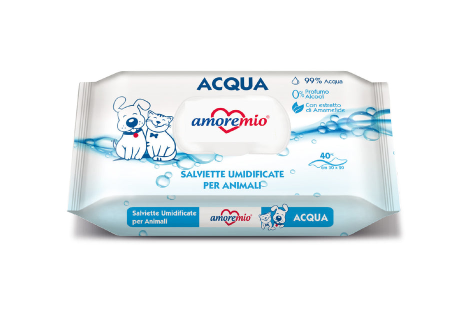 Amoremio Water  Pet Wipes 40pcs