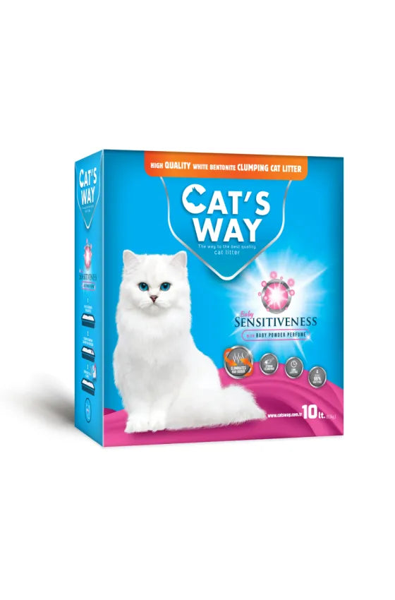 Cat's Way Cat Litter Baby Powder Scented 10L Box