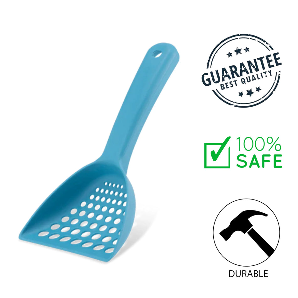 Recycled Bamboo Litter Scoop Blue