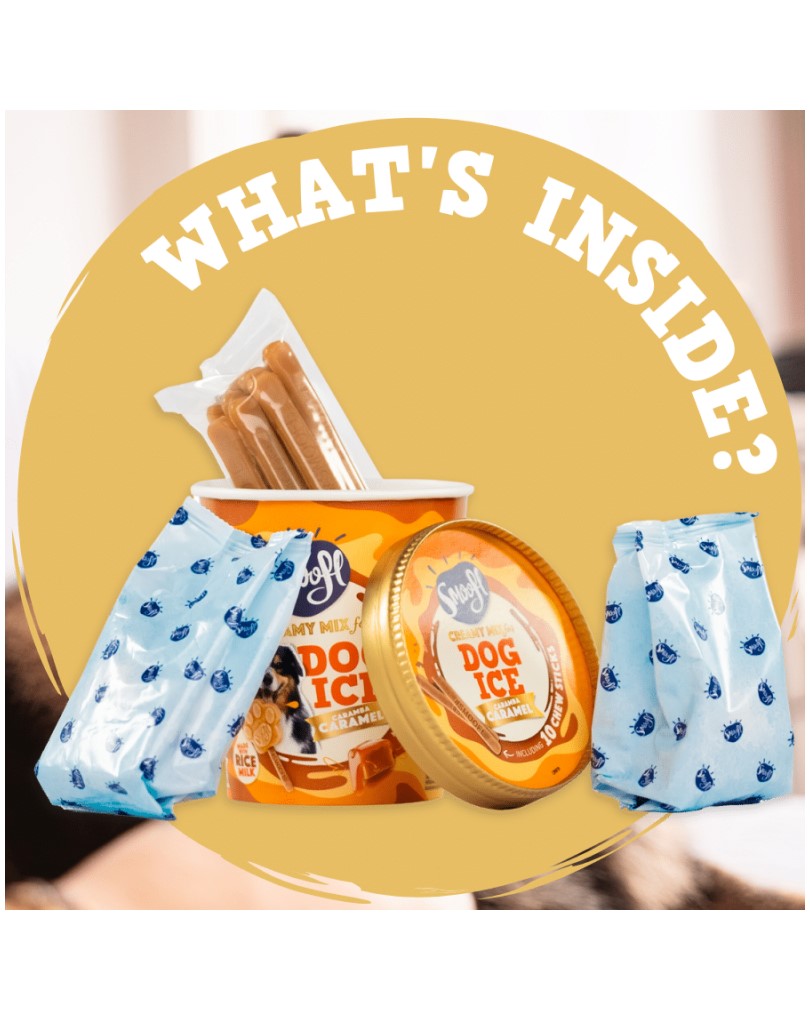 Smoofl Creamy Caramel Mix for Dog Ice