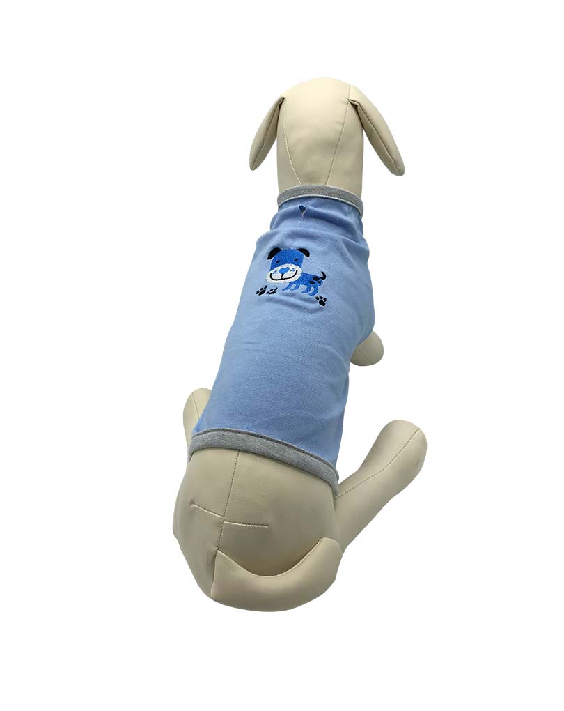 The Embroidered Blue Dog