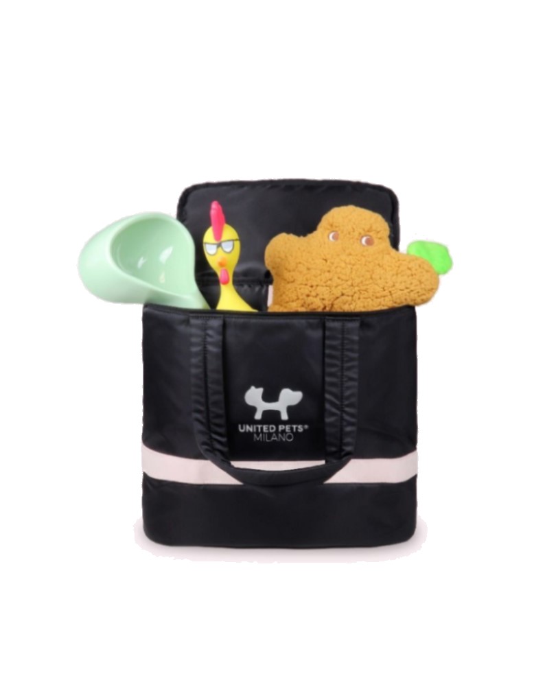 Pet Travel Bag Black/Pink