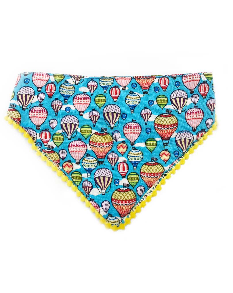 The Hot-Air Balloons & Yellow Pompoms Bandana