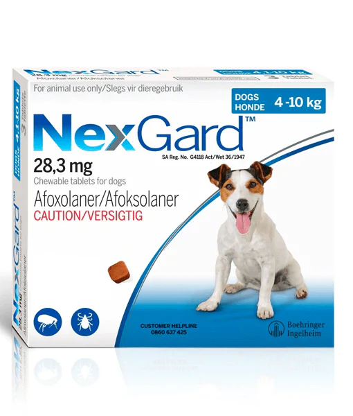 Nexgard -Tick and Flea Protection - 4-10KG ( 1 CHEW)