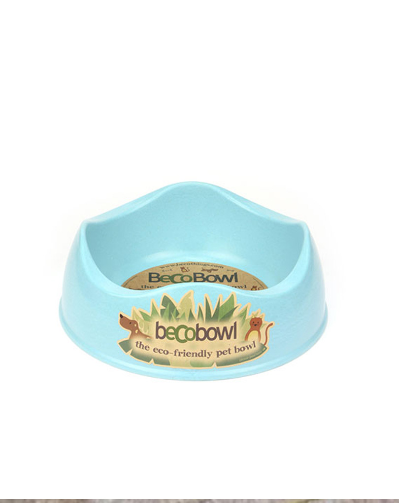 Bamboo Dog Bowl Blue